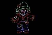 Scarecrow Halloween light display