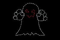 Scary Ghost Halloween light display