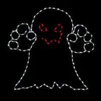 Scary Ghost Halloween light display