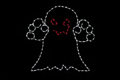 Scary Ghost Halloween light display