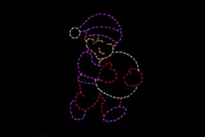 Snowball Boy Christmas light display