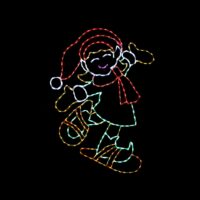 Snowshoe Elf Christmas light display