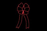 Streaming Bow Christmas light display