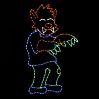 Werewolf Christmas light display