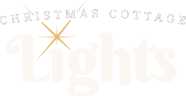 Christmas Cottage Lights logo on light background