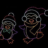 Penguin Pals Christmas light display
