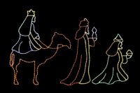 3 Wise Men Christmas light display