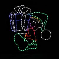 Elf_with_gift_square_photo__75033 Elf with gift Christmas light display