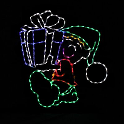 Elf_with_gift_square_photo__75033 Elf with gift Christmas light display
