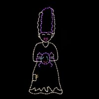 Frankensteins Bride Halloween light display