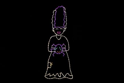 Frankenstein's Bride Halloween light display