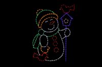 Home Tweet Home birdhouse Christmas light display