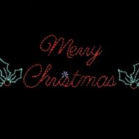 Merry_Christmas_sign_with_Holly__47650 Merry Christmas Sign with Holly Christmas light display