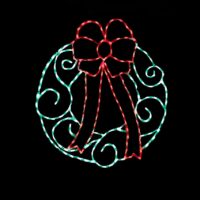 Wreath__16732 Wreath Christmas light display