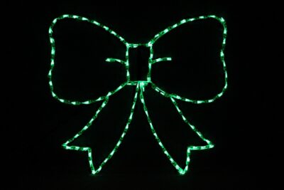 bow_green__20687 Green bow Christmas light display