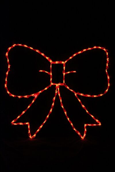 bow_red__17661 Red bow Christmas light display