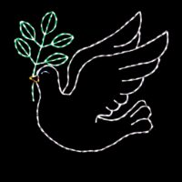 Dove Christmas light display