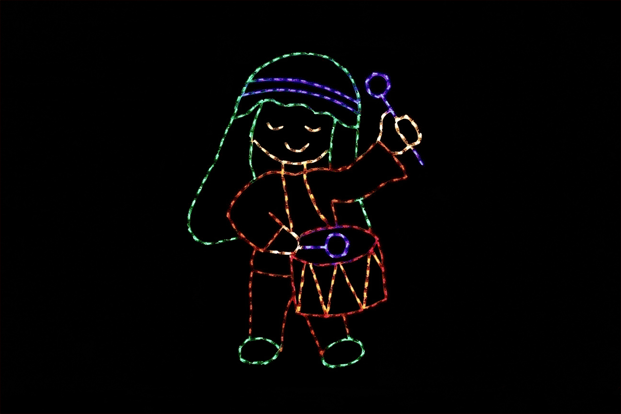 drummerboy Drummer Boy Christmas light display