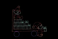 Haywagon Christmas light display