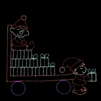 Haywagon Christmas light display