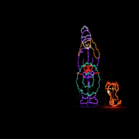 moms-playful-puppy Moms Playful Puppy animated Christmas light display