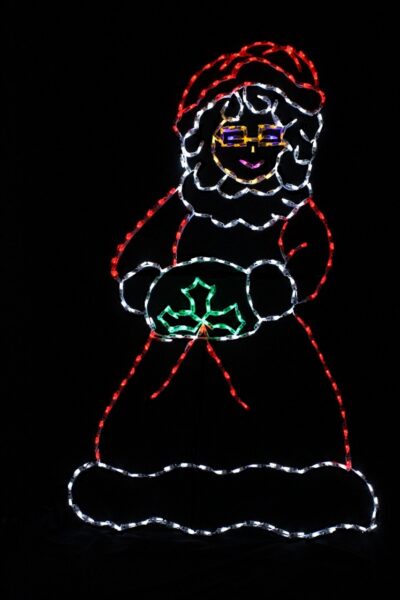 Mrs. Santa Claus Christmas light display