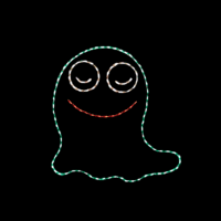 Baboo animated Halloween light display