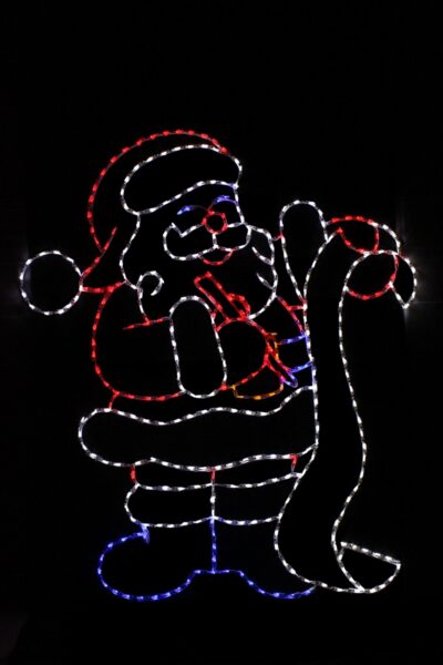santa_list__17154 Santa checking his naughty/nice list Christmas light display