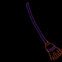 Magic Broom.gof Magic Broom Halloween Light Display