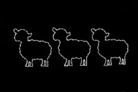 Flock of Sheep (2’ H x 6” W Each)